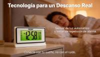 SODANY Despertador Digital LCD con Luz Nocturna por Sensor de Sonido Reloj de Mesa a Pilas con Temperatura y Calendario - details 3