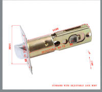 Cerradura De Puerta Para Baño Y Dormitorio Con Manija De Tres Bisagras Seguridad Universal Para Puertas De Madera Espesor 35-50mm Acero De Zinc Electroplacado - details 4