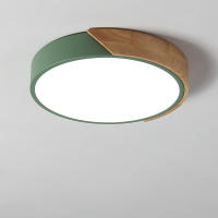 Luz De Techo LED Redonda De Madera Estilo Moderno Para Dormitorio De Niños Comedor Cocina Pasillo Decoración Interior Ajuste De Tres Colores - details 9