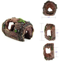 Adornos De Resina Para Acuario Cueva De Barril Artificial Decoraciones Para Tanque De Peces Accesorios De Paisajismo Para Decoración De Fondo - details 9