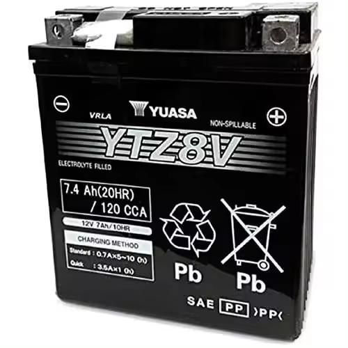 Batería Yuasa YTZ8V AGM Sellado Hermético - 1