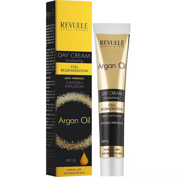 Revuele-Argan Oil Crema de día con aceite de argán, SPF 15 - 1