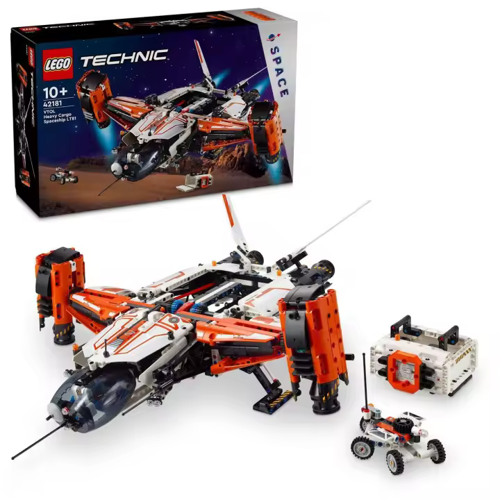 LEGO 42181 Technic Nave Espacial de Carga Pesada VTOL LT81 Set con avión espacial - 1