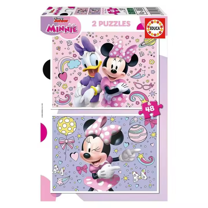 Educa Borras Puzzle Infantil Disney Junior Educa Modelo Minnie de 48 Piezas - Rompecabezas - 1