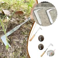 Herramienta Manual De Jardín De Acero Inoxidable Para Eliminar Malas Hierbas Con Mango De Roble Herramienta De Rama Para Jardinería Y Vivero - details 1