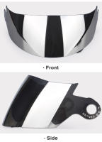 Visera Para Casco De Motocicleta UCHOOSE Lente Especial Negro Espejo Transparente Y Plateado Material Polyester Y Nylon - details 7