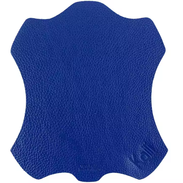K0001DB | Alfombra de Raton hecho en Italia Cuero genuino Flor Llena, Wheat de dólar-Color Azul-Tamaño: 20x23 cm-Paquete: Tnt Kaili Mood Tubular Bag - 1