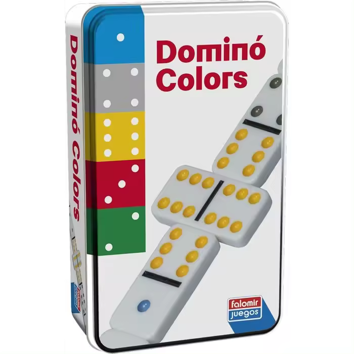 JUEGO DOMINO COLORS - CAJA LATA - 1
