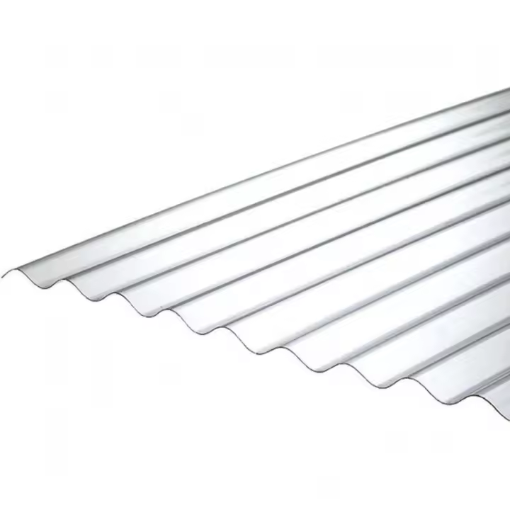 1 Hoja de Policarbonato Corrugado "SuperDur" WAVE 76/18 CLEAR 1265X3000mm con Protección UV - 1