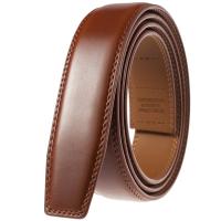 Cinturón De Cuero Genuino De 3.5cm Sin Hebilla Para Hombre Calidad Superior En Negro Y Marrón Adecuado Para Adultos - details 0