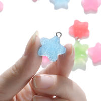 Lote De 10 Pendentivos De Estrella De Cinco Puntos En Colores Dulces Y Lindos Para Manualidades Joyería Accesorios De Pendientes Y Collares - details 7