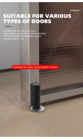 NAIERDI Portabrisas Magnéticas De Acero Inoxidable Resistentes Y Fuertes En Negro Sin Necesidad De Clavos Soporte Para Puertas Herramienta De Hogar - details 11