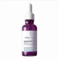 Esencia antimanchas de niacinamida pura al 10 % B3 en frasco morado pequeño que ilumina e hidrata para mejorar la opacidad. - details 5