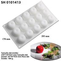 Molde De Galletas De Silicona SHENHONG Con Diseño De Frutas Mousse De Naranja Manzana Pera Mango Durazno Herramientas De Decoración De Postres - details 1