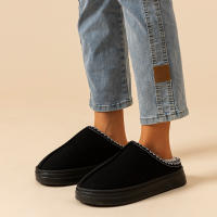 Chinelos De Invierno Para Hombres Transpirables Calientes Con Suela Suave Antideslizante Zapatos De Casa Para Mujeres Coupl Chinelos De Felpa Para El Interior Del Hogar - details 2