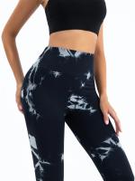 Pantalones De Yoga Para Mujer Leggings De Gimnasio Sin Costuras Tie Dye Cintura Alta Elásticos Para Correr Y Fitness Pantalones Casuales Con Glúteos De Pera - details 3