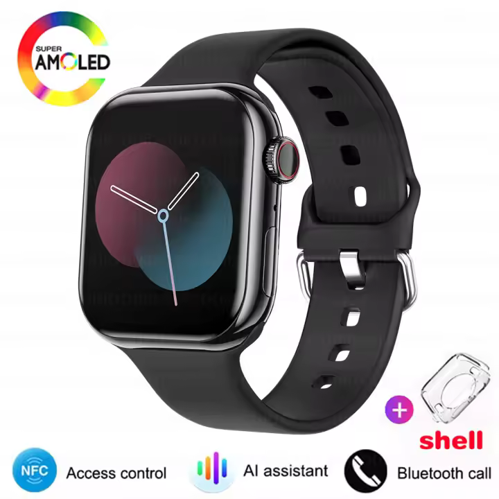 IW 10 reloj inteligente con Bluetooth, asistente de voz, llamada, GPS, trayectoria de movimiento, brújula, bloqueo de contraseña, función NFC - 1