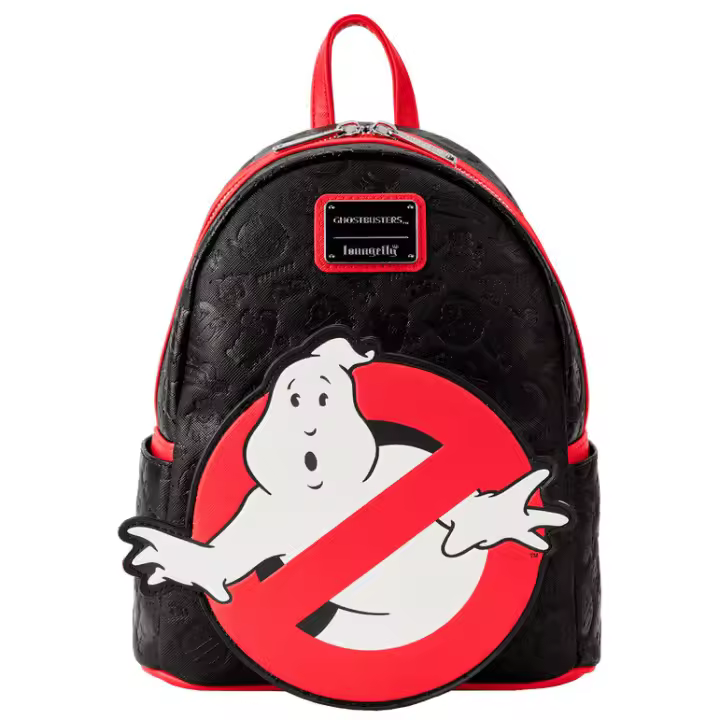 Mochila Logo Glow Ghostbusters Loungefly 26cm. Mochila ergonómica con amplio espacio. Diseño resistente y versátil para llevar tus pertenencias con estilo. - 1