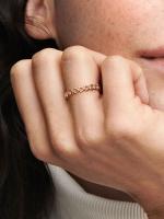 Pandora - Anillo de Corazones-Baño de Oro Rosa de 14 K - details 1