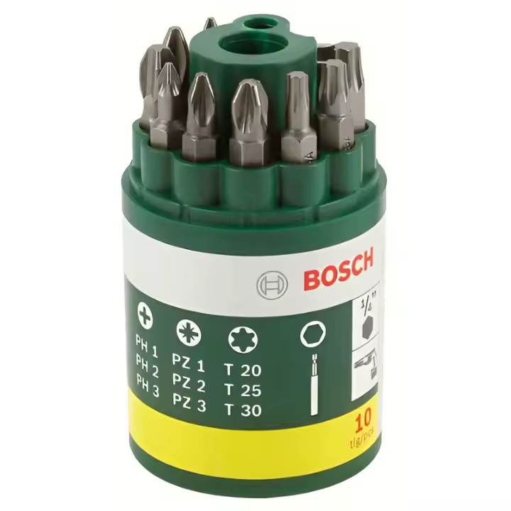 Bosch 2607019452 - Set con 10 unidades para atornillar - 1