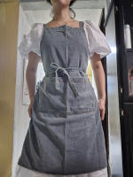Aguayos De Lienzo Unisex Elegante Con Bolsillos Para Cocina Jardinado Pintura Uniforme De Chef Pinafore Drop Ship Para Hombres Y Mujeres - details 0