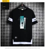Camiseta Para Hombre Verano Corta Casual Versátil Media Manga Color Bloque Trendy Top Camiseta Transpirable Ligera Pull on Polyester - details 4