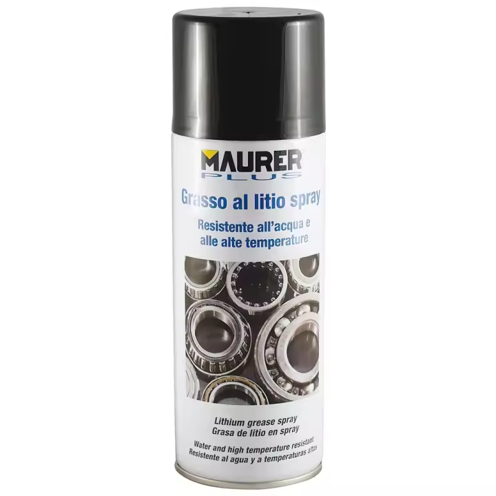 Spray Grasa de Litio 400 Ml MAURER - Lubricante Industrial y Doméstico - 1