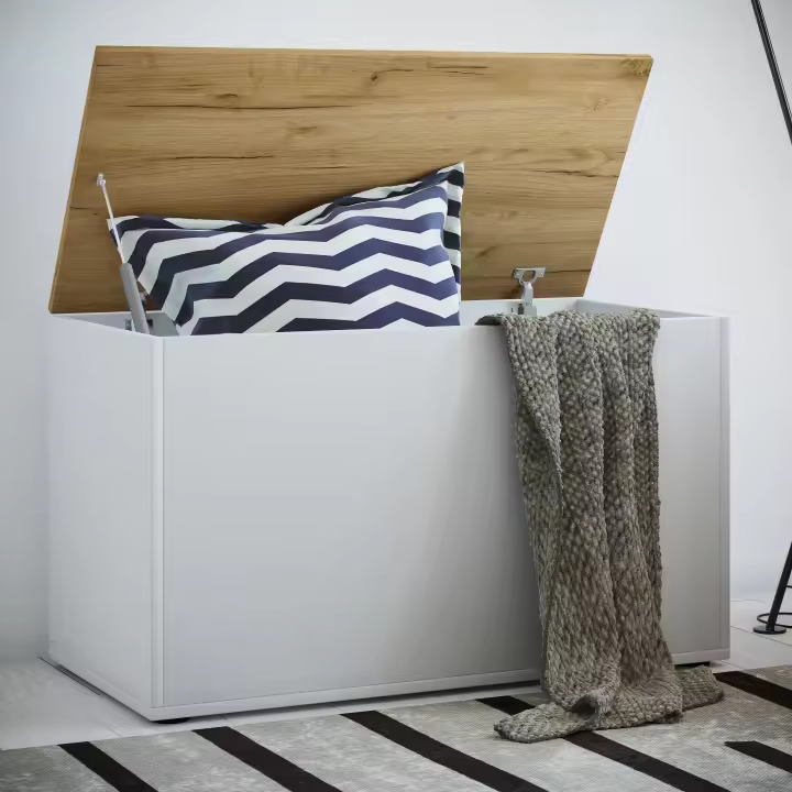 Banco de madera asiento cofre banco cofre caja caja de almacenamiento otomana Bendola Banco de madera asiento cofre banco cofre caja caja de almacenamiento otomana Bendola - 1