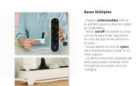 SIMON - Enchufe Múltiple, Regleta de Enchufe Plano, Ladrón de Enchufes con Interruptor de Luz, Ordenacables, 6 Tomas, Cable de 1,4 metros y Clavija Extraplana Lateral, Color Blanco y Negro - details 1