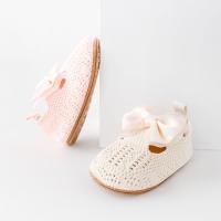 Zapatos Para Bebé Niña Fly Knit Alta Calidad Suela TPR Antideslizante Transpirable Suave Algodón Primavera Otoño Lazo Encantador Para 0-9-18M F235 - details 13