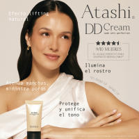 Atashi DD Cream Antiedad SPF 15 | Tratamiento Hidratante Antiedad con Color | Efecto Buena Cara, Flash, Lifting Inmediato | 8 beneficios en 1 | Con Retinol |  Efecto No Make Up Make Up | Para todo tipo de pieles | Disponible en 4 tonos | 50ml - details 1