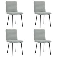 vidaXL Sillas de comedor 4 unidades terciopelo en color Negro/Crema/Amarillo y más | cómodas modernas ergonómicas para comedor cocina salón hogar - details 8