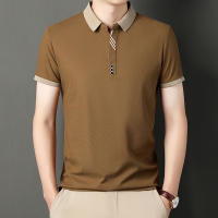 Camisa Polo Casual Para Hombres De Color Sólido Manga Corta Cómoda Para Verano Antideslizante Transpirable De Algodón Blends - details 11