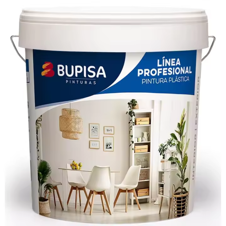 Bupisa Pintura  Blanca Profesional P-50 alta decoracion 15L - 1