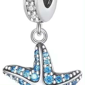 chapado en plata  para  pulsera colgante encanto adecuado para pulsera y collar compatible con pulseras europeas para las niñas - 1