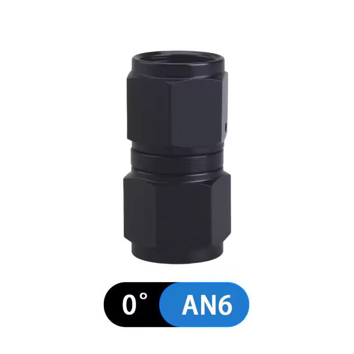 Codo De Manguera Hidráulica Universal 0-45-90-180 Grados Fitting De Hidráulica Para Aceite Y Refrigerador De Motor De Aluminio Sin Soldar AN6 AN8 AN10 - 1