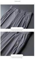 Pantalones Casuales Para Hombre Ultrafinos Y Elásticos Alta Elasticidad Transpirables Suaves Estilo De Negocios Verano Slim Fit Cierre De Cremallera - details 27