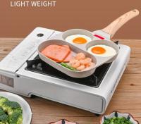 Sartén de Eggs Antiadherente Sartén de Horneado Cuadrado Espátula para Cocinar Cepillo Pequeño Portátil para Camping al Aire Libre - details 13