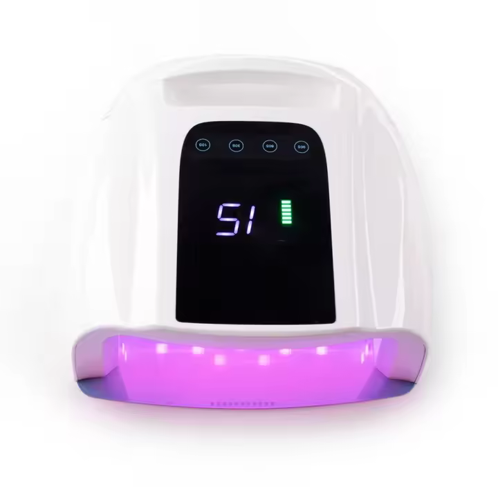 Lámpara De Secado De Gel UV LED Profesional Inalámbrica Para Cuidado De La Piel Luz Azul Profunda Y Firme 96W Secado Uniforme En Todas Las Dedos - 1