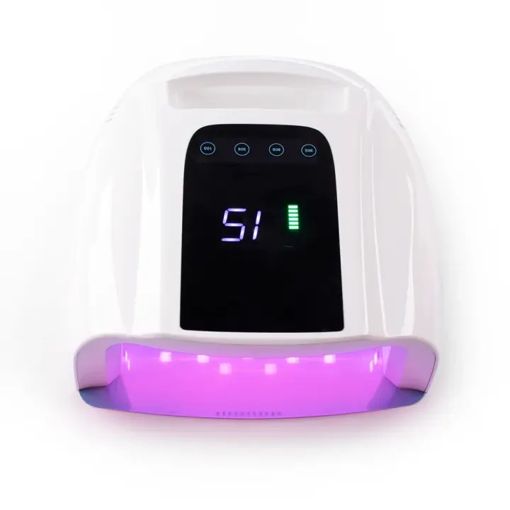 Lámpara De Secado De Gel UV LED Profesional Inalámbrica Para Cuidado De La Piel Luz Azul Profunda Y Firme 96W Secado Uniforme En Todas Las Dedos - 1