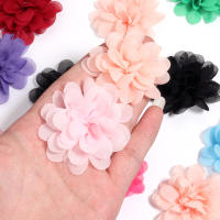 10pcs Flores De Tela De Encaje De Cachemira 5cm Colores Variados Para Decoración De Casamiento Fiesta Hogar Wreath De Flores Y Álbum De Recortes DIY - details 1
