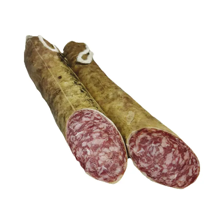 SALCHICHON IBERICO BELLOTA - Pieza 1.2Kg - En 2 trozos y vacío - Elaboración tradicional - Ibéricos Faustino Gil - - 1