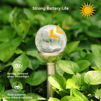 Lámpara Solar LED Para Jardín Con Vidrio Rotulado Iluminación De Paisaje Y Camino Decoración Exterior Para Jardines - details 4