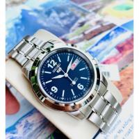 Reloj automático hombre Seiko 5 SNKE61K1 dial azul 37mm correa acero - details 5