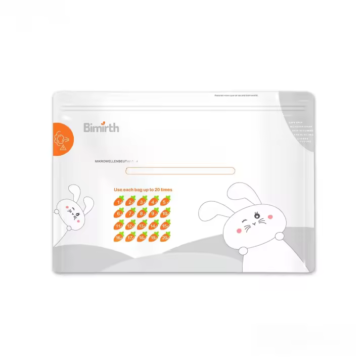 Bolsas De Esterilización De Vapor Reutilizables Bimirth S5005 Para Botellas De Alimentación Y Tetinas 16 Piezas Apta Para Microondas - 1