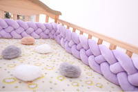 Protector de cuna para bebé, tejido a mano danés con trenza de cuatro hilos, anticolisión. - details 25
