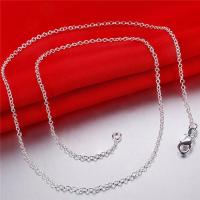 Cadena De Plata 925 Para Hombres Y Mujeres En Lote De 5 Piezas Joyería DIY Clásica De 1mm Longitud 16 18 20 22 24 Pulgadas - details 2