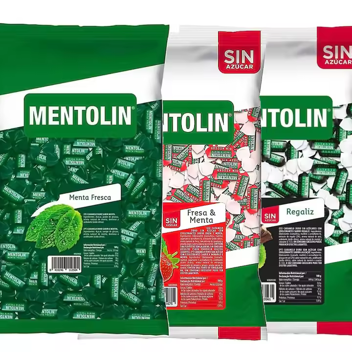 MENTOLIN PACK  3 Kg caramelos duros Menta Fresca & Fresa Menta & Regaliz - 1