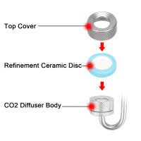 Generador De CO2 Con Ventosa Para Tanque De Peces Atomizador De Bolitas Para Acuario Accesorios Para El Crecimiento De Plantas Acuáticas Difusor De CO2 Para Acuario - details 3