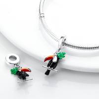 Encanto Original De Plata Para Joyería Moda Sombrero Conejo Encanto Cuentas Pulsera Ajustable Para Mujeres DIY Hecho De Zirconia - details 136